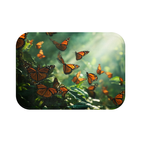 Luxury Butterfly Forest Bath Mat
