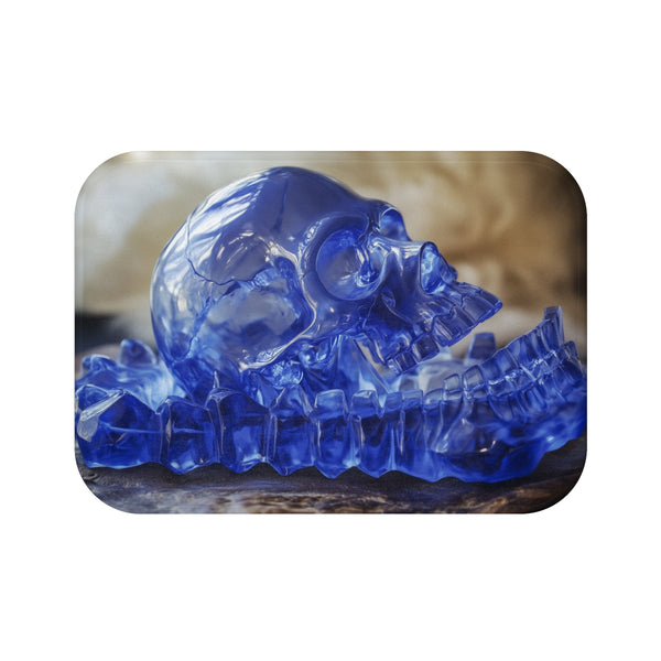 Luxury Sapphire Flames Bath Mat