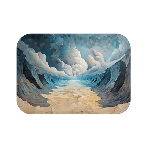 Luxury Storm-Themed Bath Mat Option