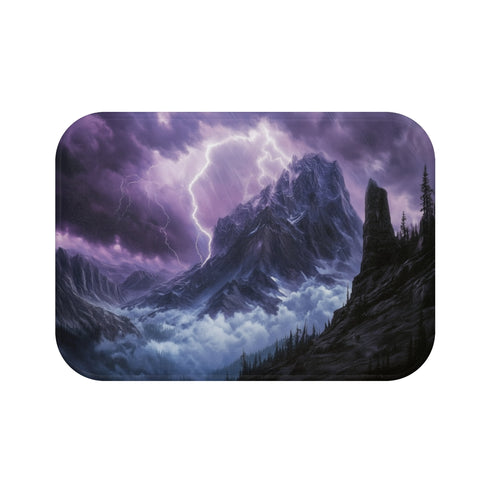 Luxury Thunderous Hollow Mountain Bath Mat