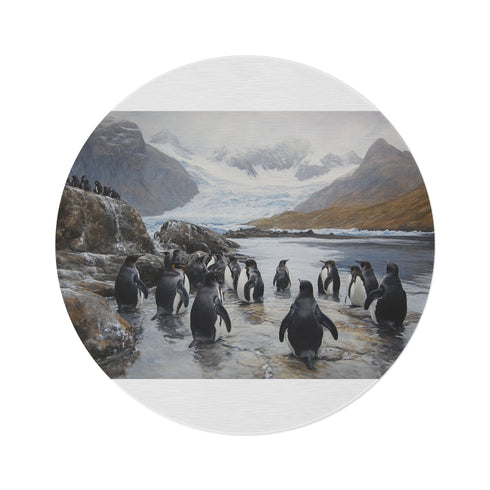 "Macquarie Island Wildlife Round Rug"
