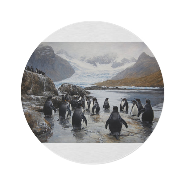 "Macquarie Island Wildlife Round Rug"