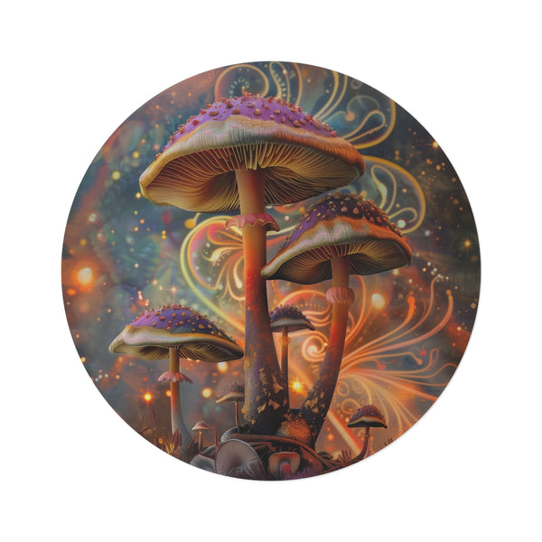 "Magic Mushroom Dreamland Rug"