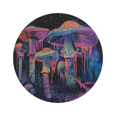 "Magic Mushroom Dreamworld Rug"