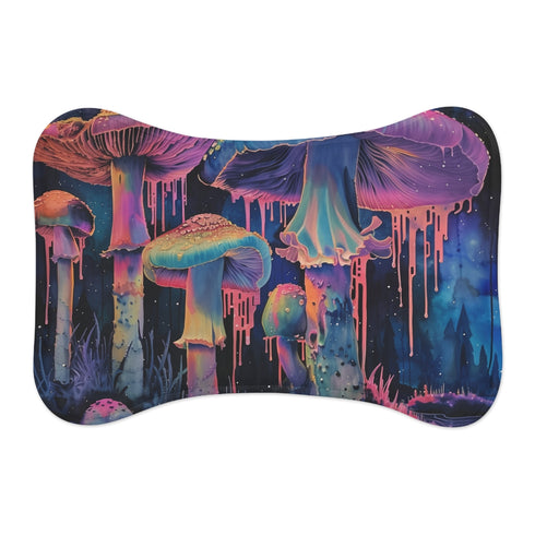 "Magic Mushroom Pet Mat: Psychedelic Fun for Furry Friends"