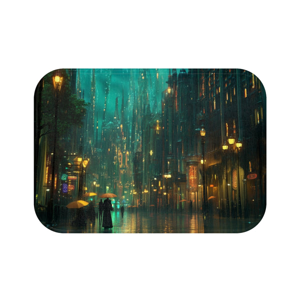 Magical City Bath Mat Rain