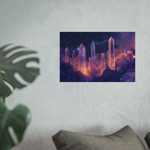 Magical Crystal Canyon Star Poster