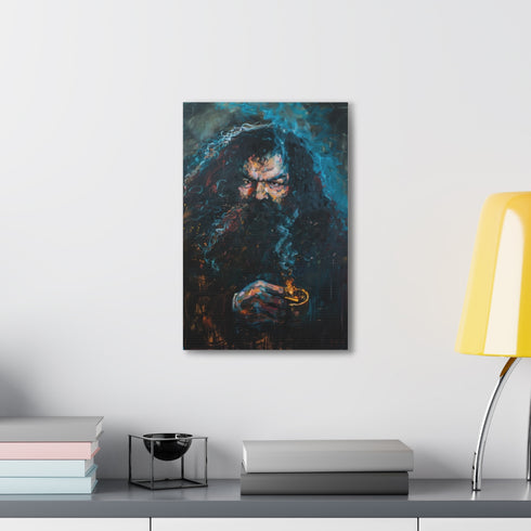 Magical Hagrid painting on canvas for Harry Potter fans.