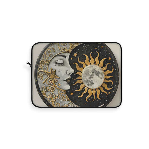 "Magical Mandala Sun Moon Laptop Sleeve"