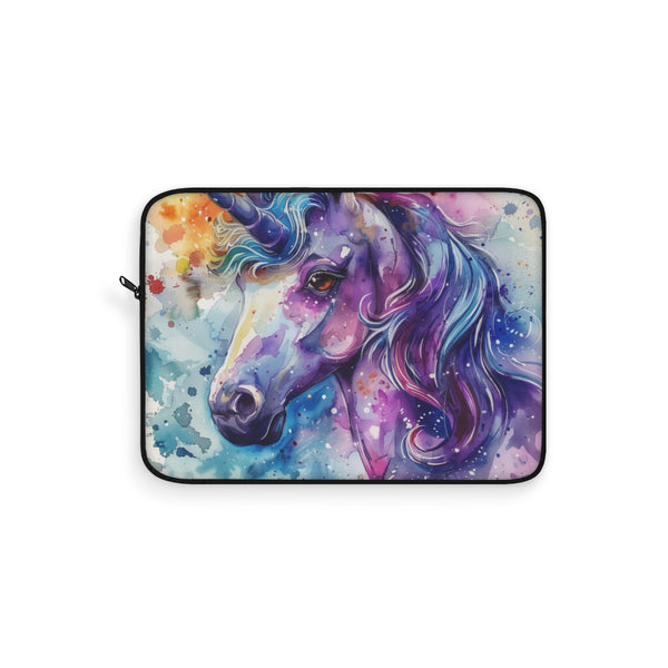 "Magical Watercolor Unicorn Laptop Sleeve"