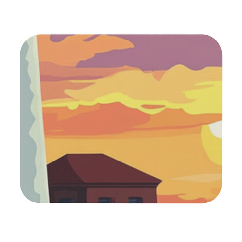 Maine Sunset Lighthouse Mouse Pad