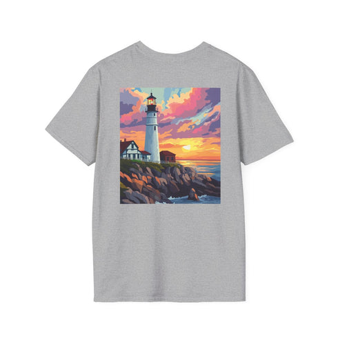 Maine Sunset Lighthouse Tee