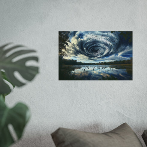 Majestic Bird Vortex Crystal Lake