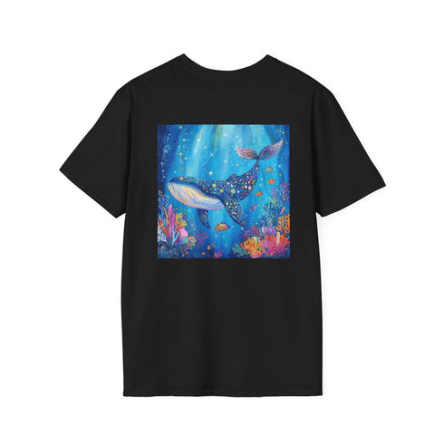 Majestic Blue Whale Graphic Tee