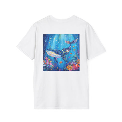 Majestic Blue Whale Graphic Tee