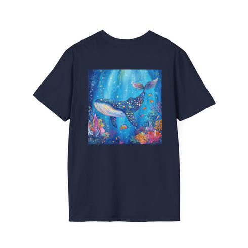 Majestic Blue Whale Graphic Tee