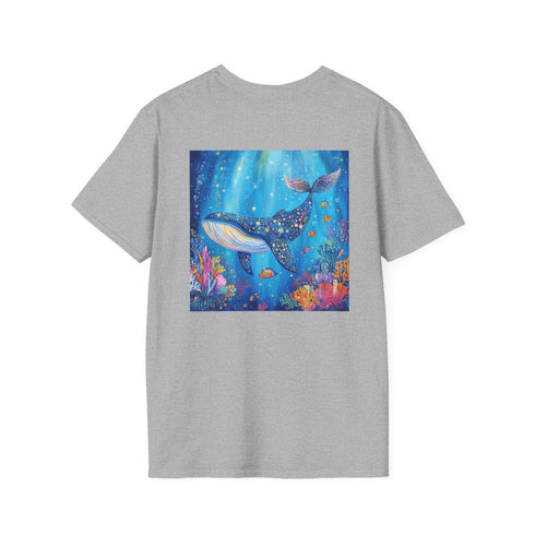 Majestic Blue Whale Graphic Tee