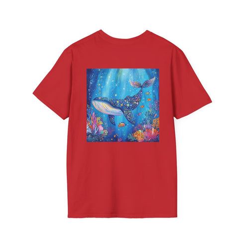 Majestic Blue Whale Graphic Tee