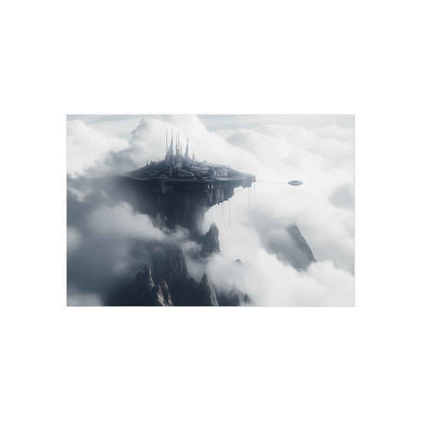 "Majestic Cloud City Tethered Mountain"