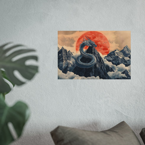 Majestic Dragon Encircling Mountain Peak