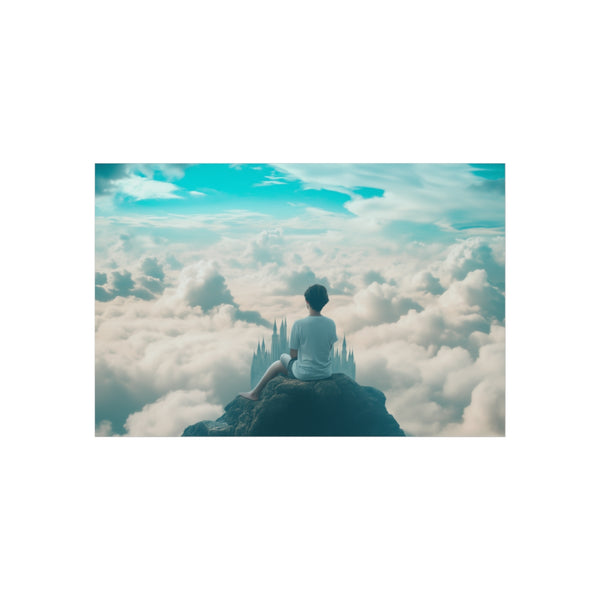 Majestic Fantasy Castle Above Clouds