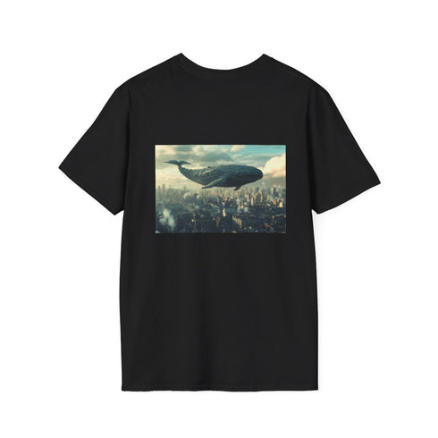 Majestic Flying Whale City T-Shirt