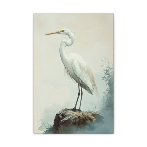 "Majestic Heron in Gentle Light"