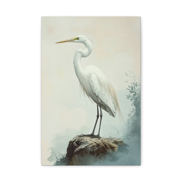"Majestic Heron in Gentle Light"