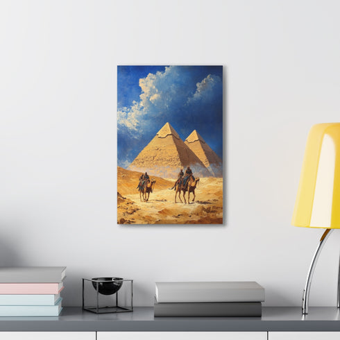 Majestic ancient Egypt pyramid canvas art for home decor.