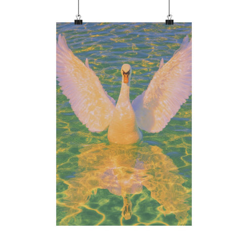 "Majestic Zenyaj: Ethereal Swan Design"