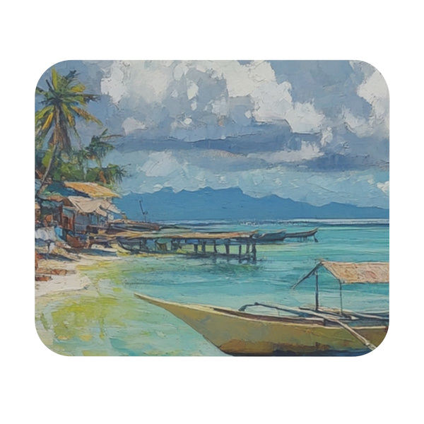 Malapascua Island Mouse Pad Vibrant Cebu Painting