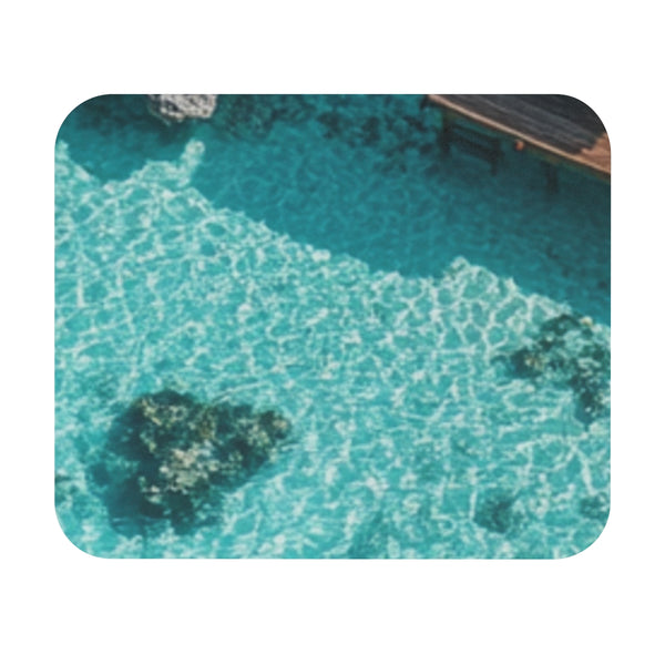Maldives Blue Glass Mouse Pad