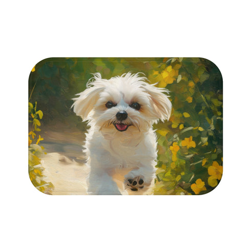 "Maltese Magic Bath Mat"