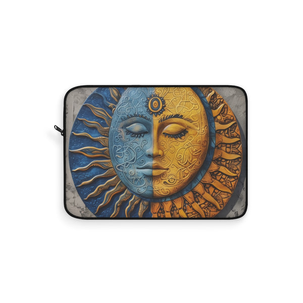 "Mandala Sun Laptop Sleeve: Protect Your Tech in Style"