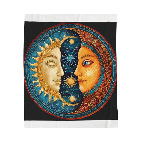 "Mandala Sun & Moon Bliss Blanket"