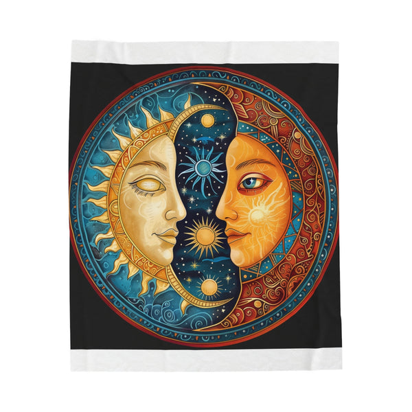 "Mandala Sun & Moon Bliss Blanket"