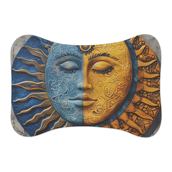 "Mandala Sun Pet Mat: Vibrant Meditation for Paws"