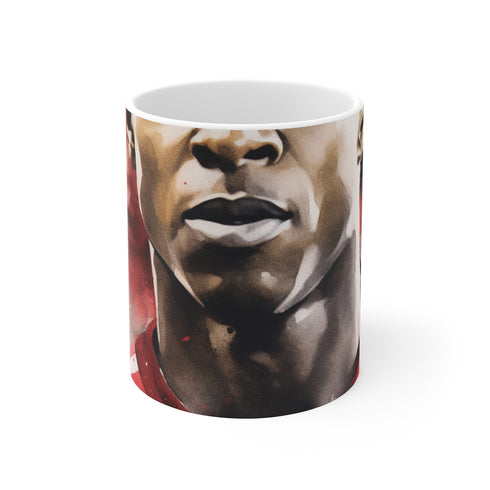 "Marcus Rashford Watercolor Mug"