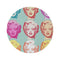 "Marilyn Pop Art Round Rug"