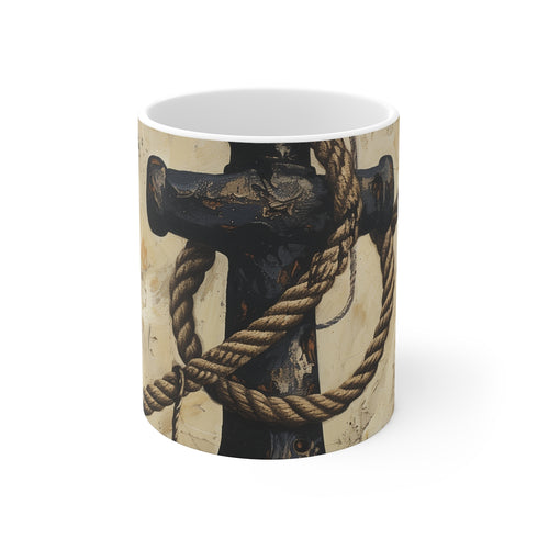 "Maritime Anchor & Rope Mug"