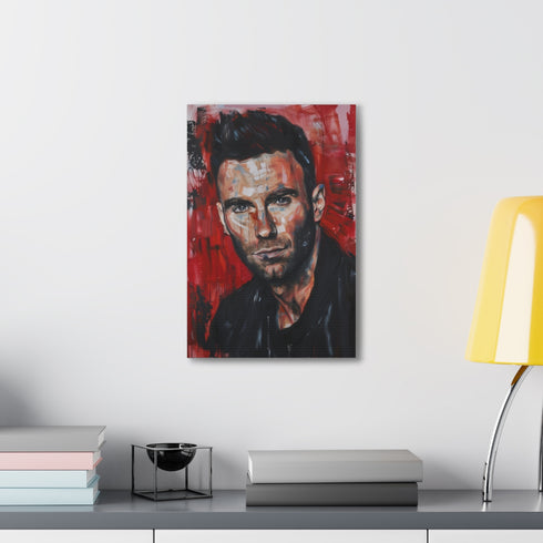 Vibrant Maroon 5 canvas print in harmonious hues for music lovers.