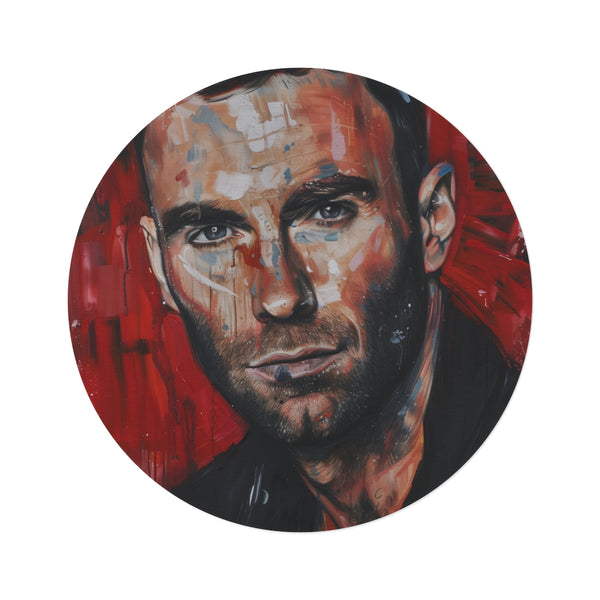 "Maroon 5 Masterpiece Round Rug"