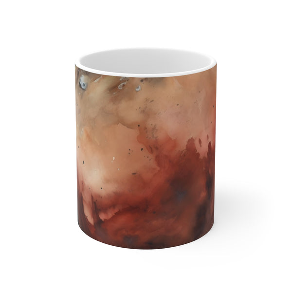 "Mars Watercolor Coffee Mug: Unique"