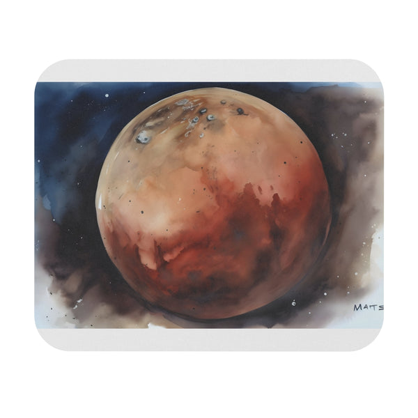 Mars Watercolor Mouse Pad Explore the Red Planet