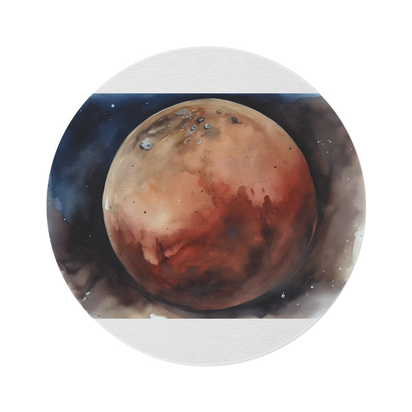 Mars Watercolor Round Rug: Bring outer space into your home