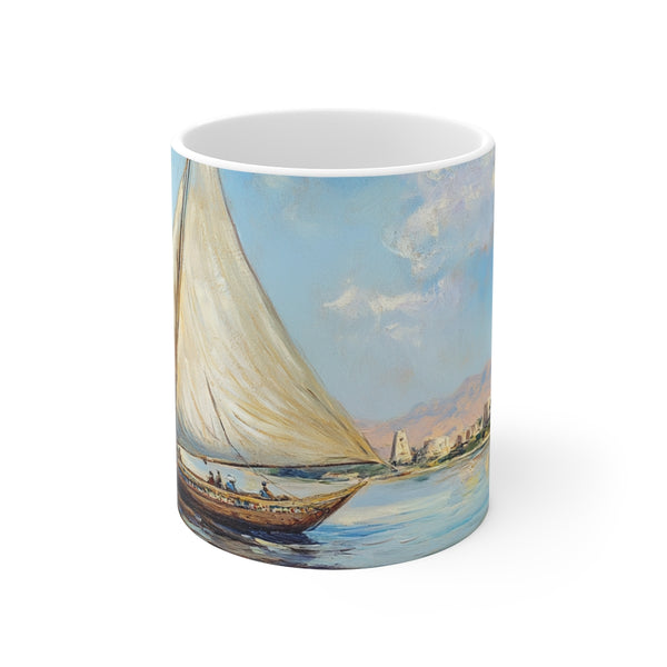 "Marsa Alam River Nile Mug: Explore the Felucca"