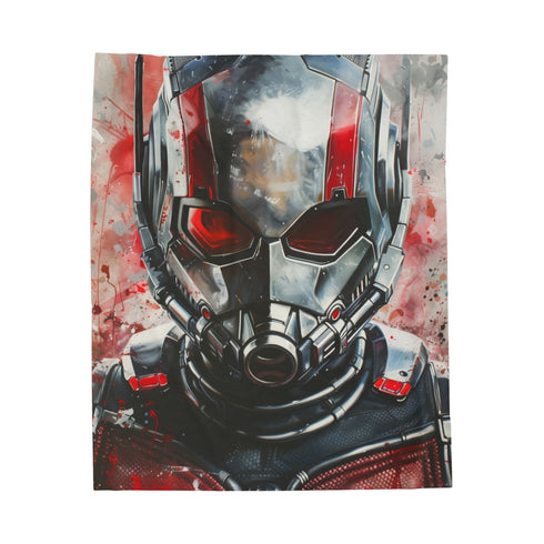 "Marvel Ant-Man Plush Blanket: Snuggle Up with Superhero Comfort!"
