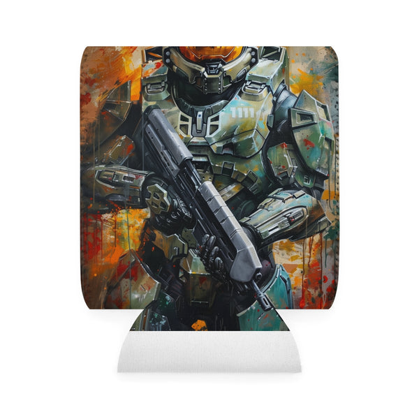 Master Chief Painted Can Cooler