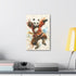 Vibrant canvas print featuring Kung Fu Panda martial arts master.