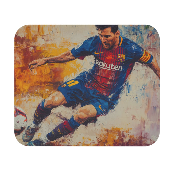 Masterful Messi Dribbling Mouse Pad